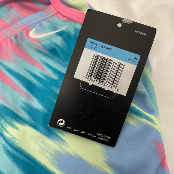 NWT Nike Girls Immiscible One Piece Swim Suit Bathing  Size M - Picture 4 of 4